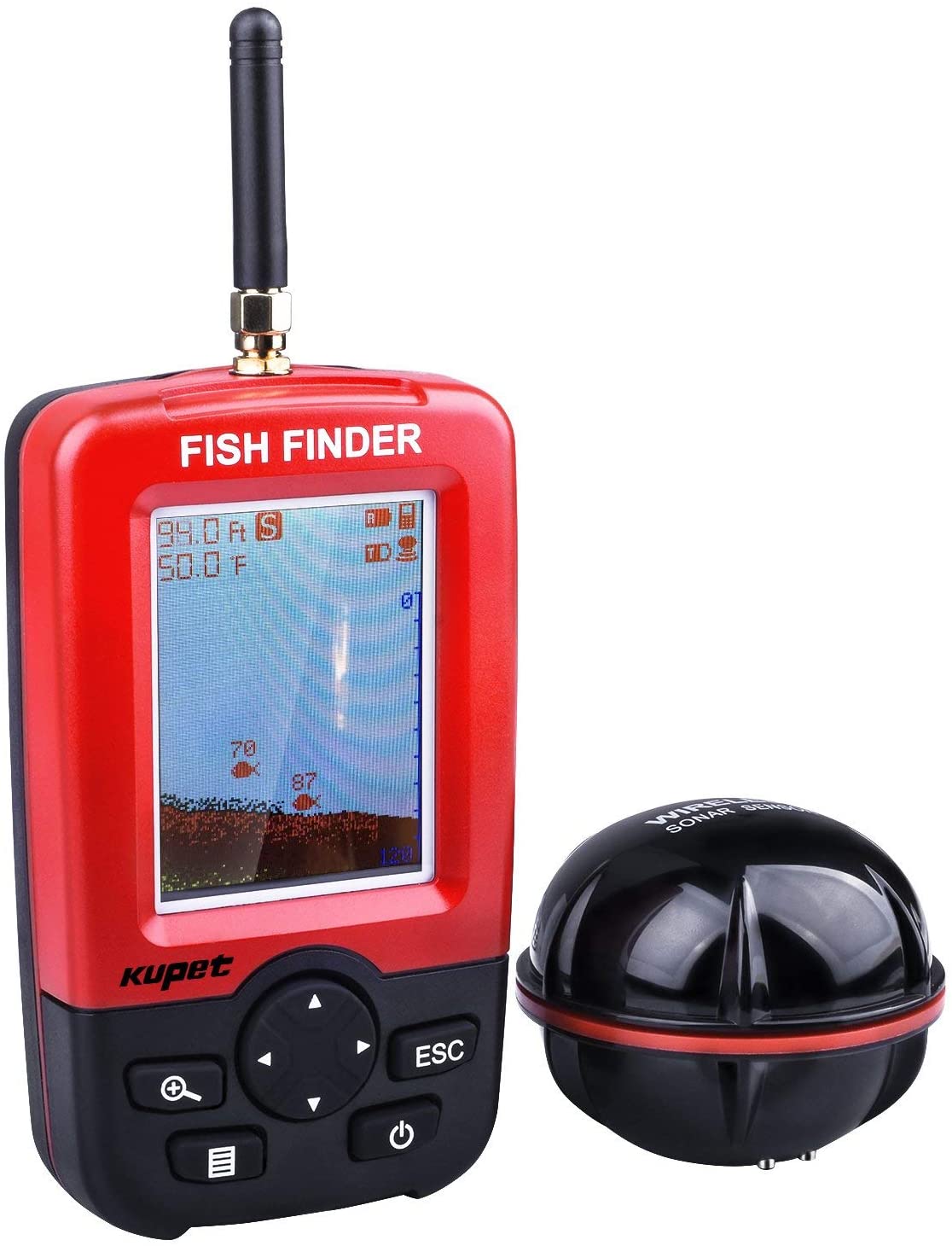 Portable Wireless Sonar Sensor Fish Finder Depth Locator Echo