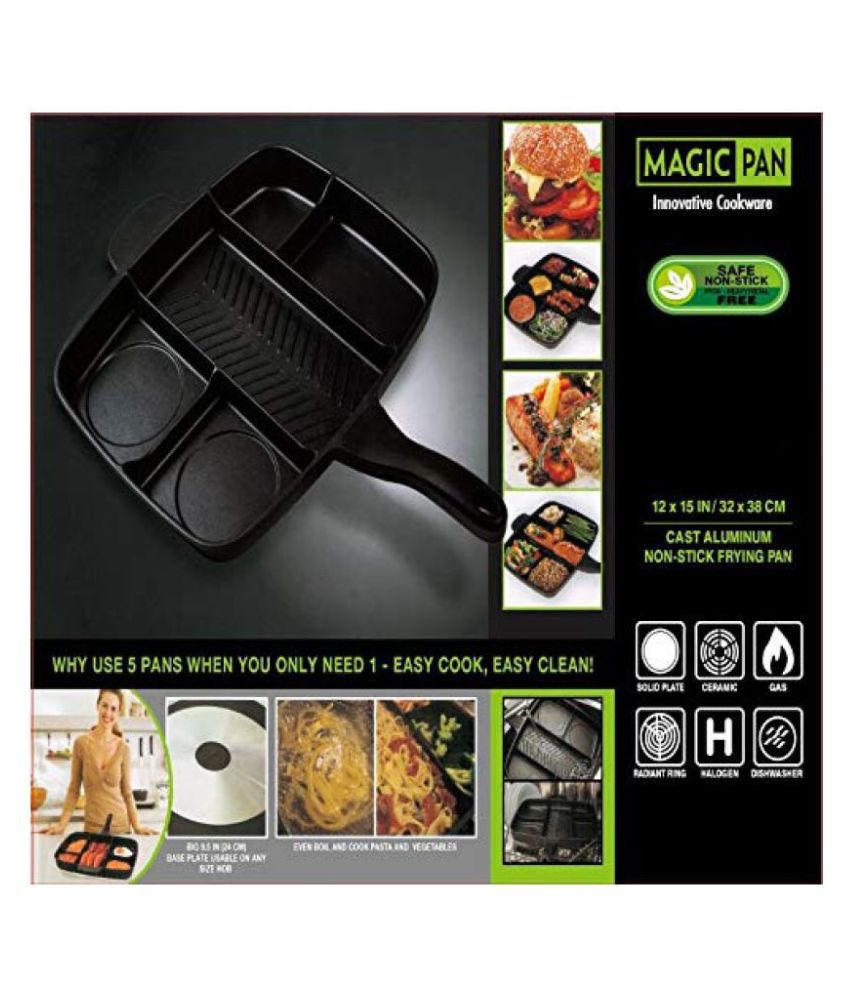 Magic Pan 5 in 1 Magic Pan Non-Stick Iron Fry Pan