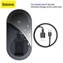 BASEUS Simple 2-in-1 Wireless Charger Turbo Edition 24W + 12V Power Adapter + Type-C Charing Cable - TZWXJK