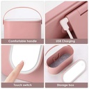 Portable Makeup Case With LED Light Mirror