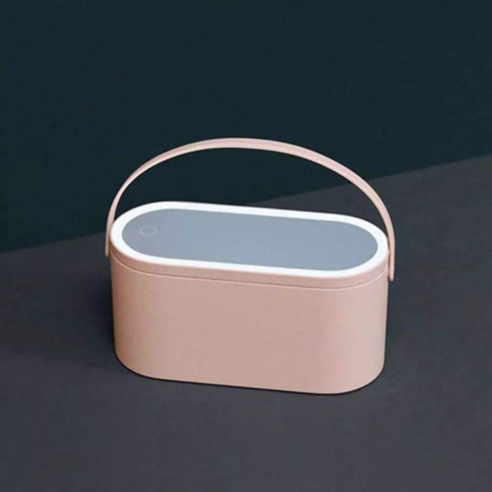Portable Makeup Case With LED Light Mirror
