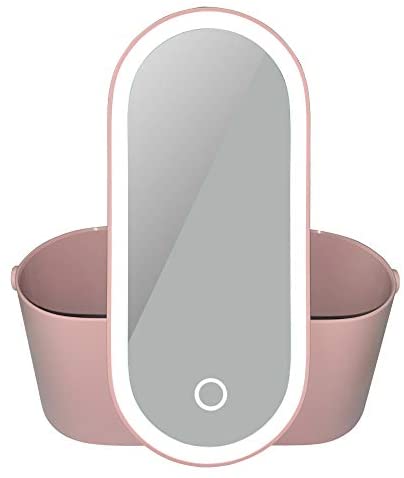 Portable Makeup Case With LED Light Mirror