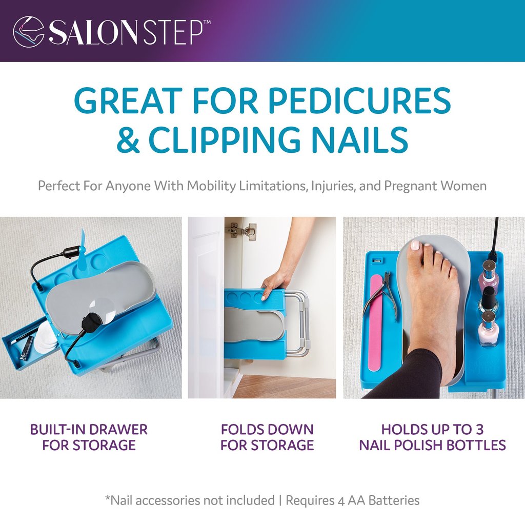 Salon Step Basic - The Beauty Footrest for Easy At-Home Pedicures