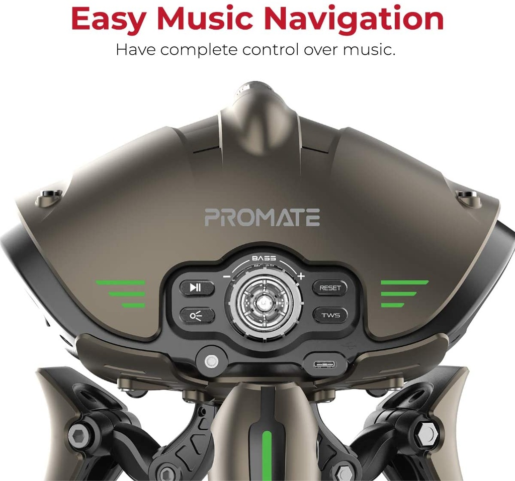 Promate Sci-Fi 30W High Definition TWS Speaker - Invader