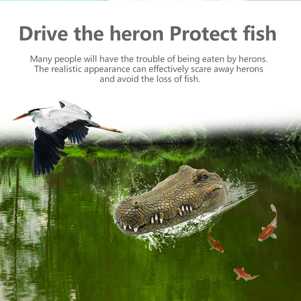 Flytec Remote Control Crocodile Boat Simulation Prank Toy For Pool, Pond And Garden V002/V005