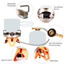 Mini Outdoor Burner Canister Furnace Camping Gas Stove for Hunting Backpacking 1000W