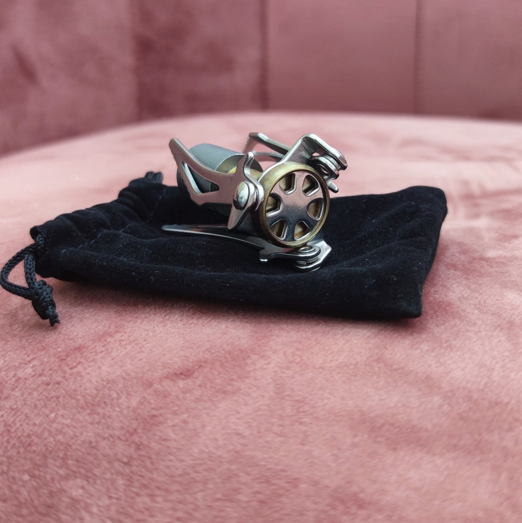 Omega Foldable Titanium Mini Camping Pocket Stove