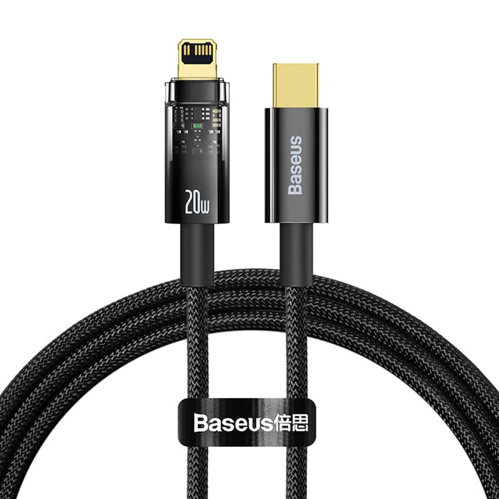 BASEUS CABLE EXPLORER SERIES AUTO POWER-OFF TYPE-C TO LIGHTNING 20W 1 Meter | CATS000001/3 |
