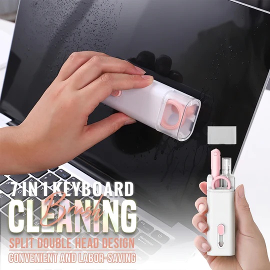 Multifunctional Cleaning Brush | 7-in-1 Keyboard Cleaning Kit For Keyboard Headphone & Ele Screen | Q6E |