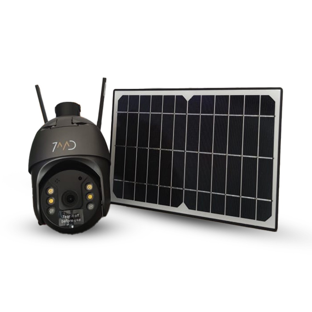 7MD CAMERA INTELLIGENT SOLAR ENERGY ALERT PTZ SECURITY CAMERA WITH NIGHT VISION & WATER-PROOF FUNCTION