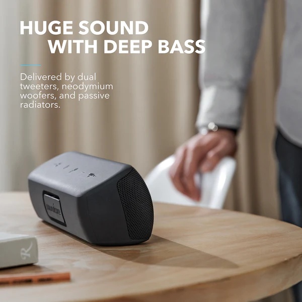 Anker SoundCore Motion+ Wireless HiFi Portable Speaker | A3116H11 | - Black