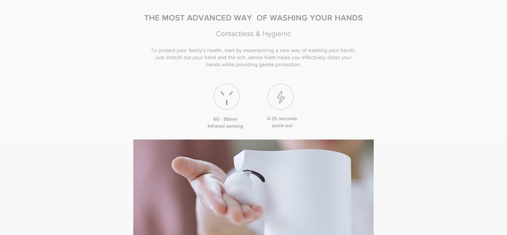 Xiaomi Simpleway Foaming Hand Soap (1-Pack) | Refreshing Fragrance | Creamy Foam | Balanced pH | Skin-Friendly | Long-lasting Fragrance | Natural Ingredients |