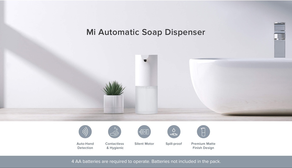 Xiaomi Simpleway Foaming Hand Soap (1-Pack) | Refreshing Fragrance | Creamy Foam | Balanced pH | Skin-Friendly | Long-lasting Fragrance | Natural Ingredients |