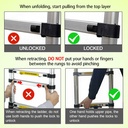Telescopic A-shaped Ladder | Indoor & Outdoor Use | Anti-Scratch Material | Safe & Reliable | Foldable Design | Adjustable Height | Easy To Move | High Quality Material | MDL-350Z-LW
