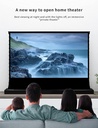 Projector Screen 100” Inch Display, Electric Auto Rising Floor Screen,160 Degree View,4K / 8K Visual Feast,3D Sound, Space-Saving Design,Easy To Assemble, Premium Quality