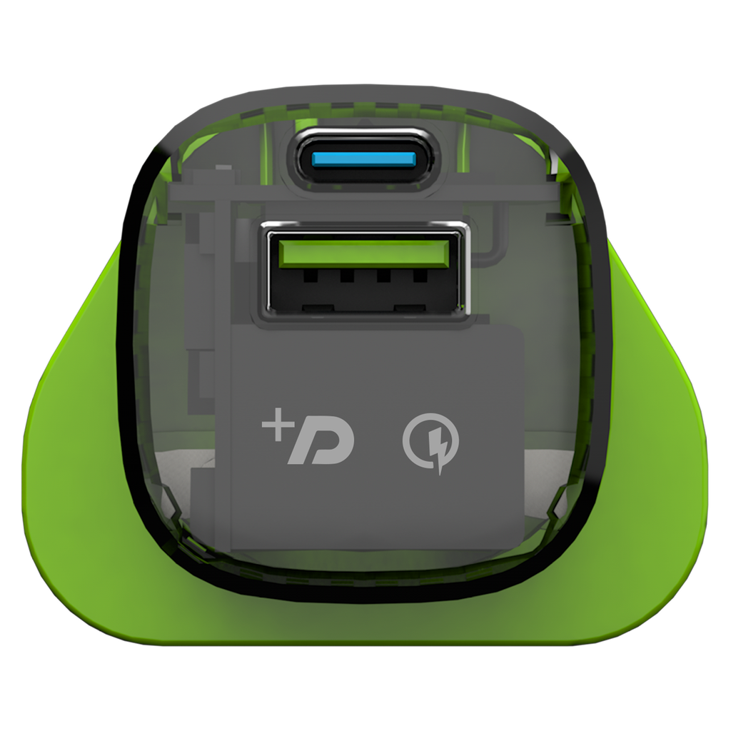 Goui Mini30 Ultra Fast Wall Charger | USB & Type-C Ports | 30W Fast Charging | Multiple Safety | Unique Design | High Quality | G-WALL30WTRA-3A |