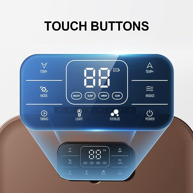 KASJ Foot Bath Device | Portable & Folding Design | 4 Bathing Modes | LED Control Screen | Bluetooth Remote Control | USB Charging | K1 |