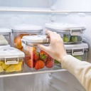 Vacuum Food Container | Premium Quality Material | Safe & Durable | Keeps Food Fresh Longer | 2 Containers + 1 Air Pump |