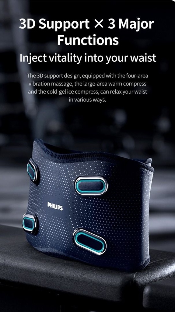 Philips Waist and Abdomen Massager - Black | PPM7201B |