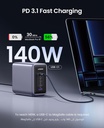 UGREEN 300W [Nexode GaN] USB C Charger 5 Ports Desktop Charging Station Power Adapter Laptop Charger with 240W USB C Cable | CD333/90904B |