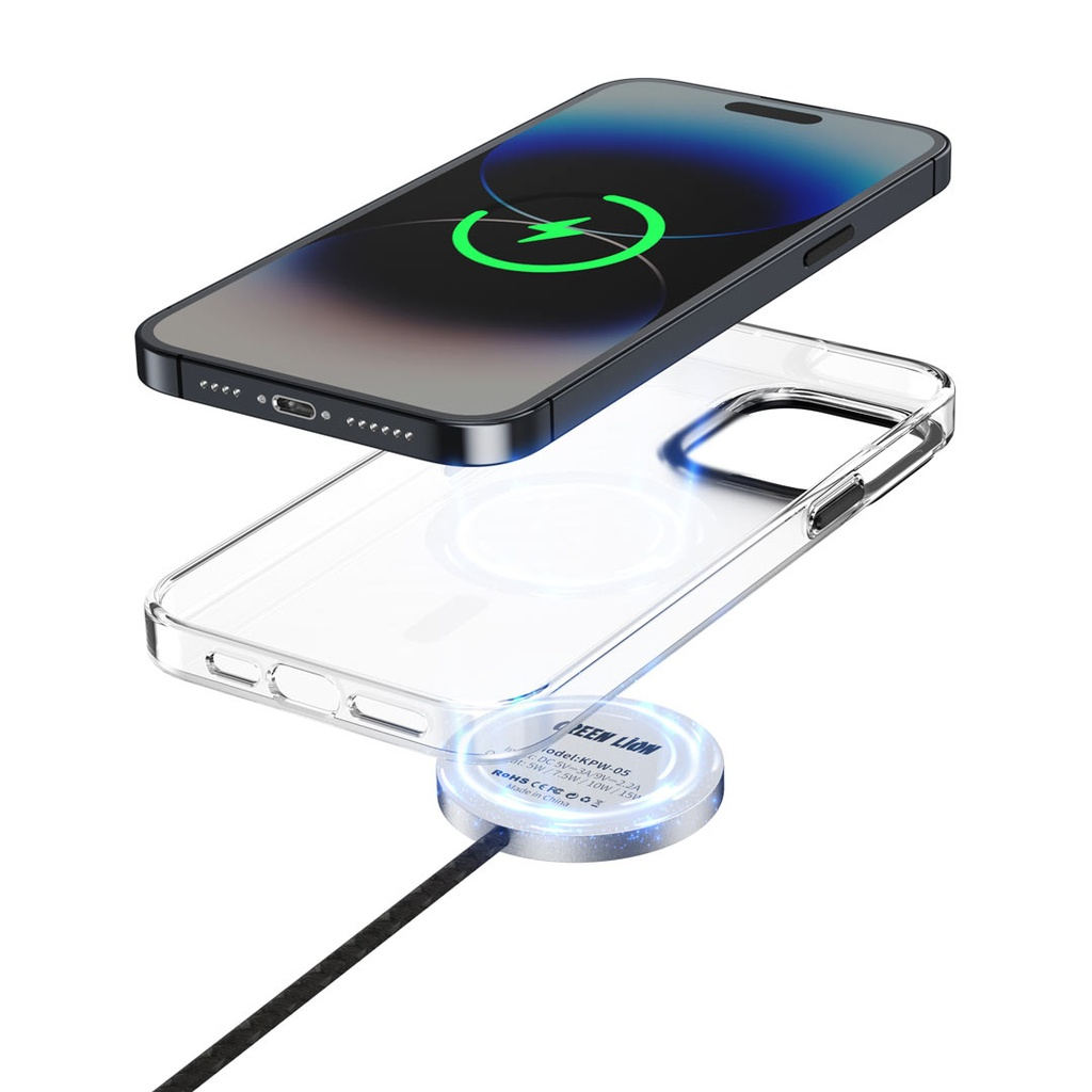 Green Lion Matte MagSafe （Metal Camera Ring and Metal Button）iPhone 15 Pro Max | GNMAGCMR15 |