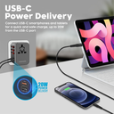 Promate Multi-Port Smart Charging Protected Universal Travel Adapter | TripMate-36W |