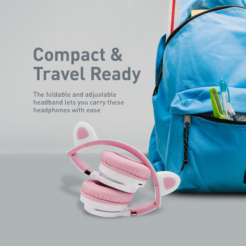 Promate Bluetooth KidSafe Kawaii Style Wireless Kids Headset | Panda |