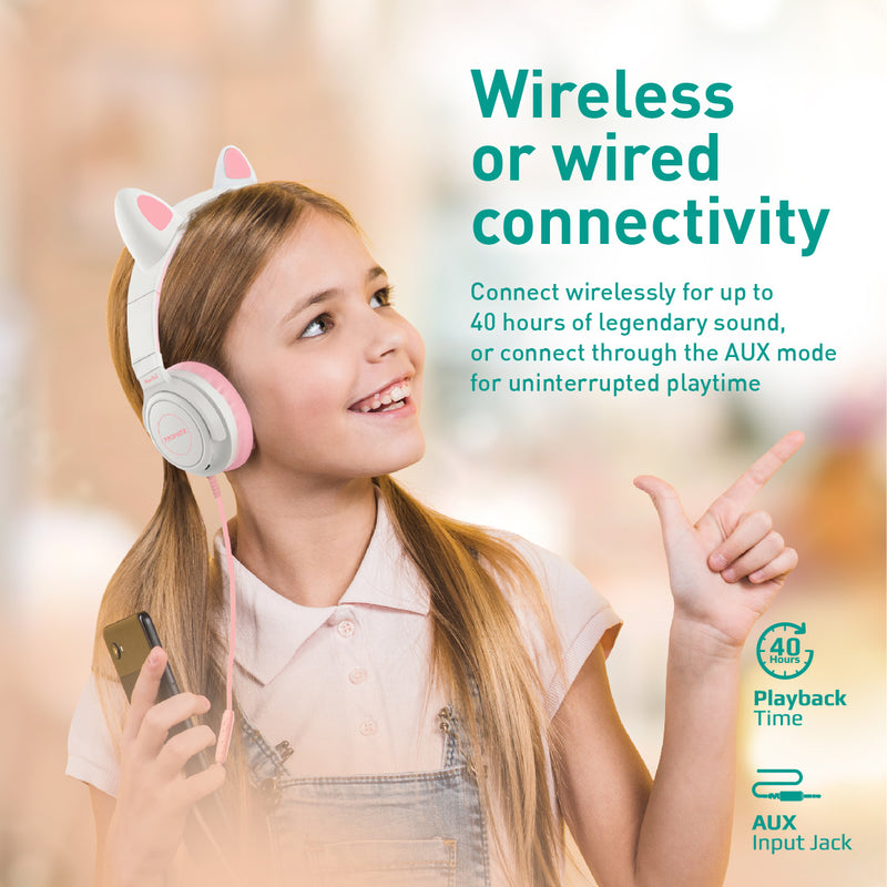 Promate Bluetooth KidSafe Kawaii Style Wireless Kids Headset | Panda |