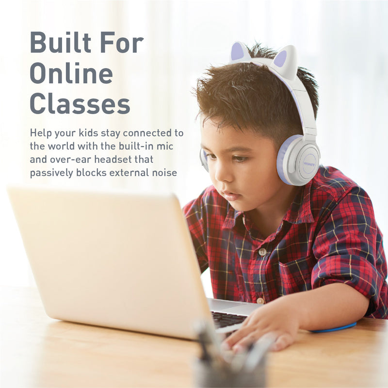 Promate Bluetooth KidSafe Kawaii Style Wireless Kids Headset | Panda |