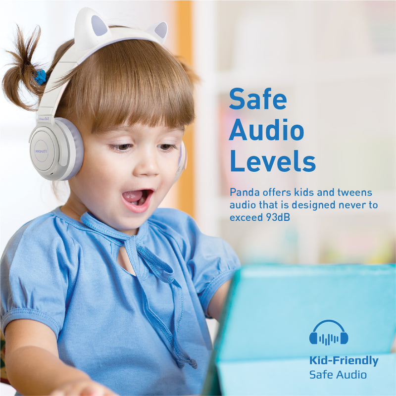 Promate Bluetooth KidSafe Kawaii Style Wireless Kids Headset | Panda |