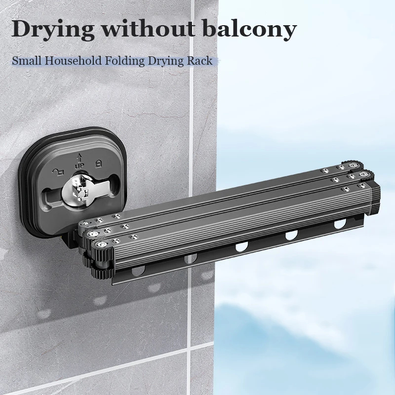 Wall Mounted Foldable Clothes Drying Rack hanger (131911)