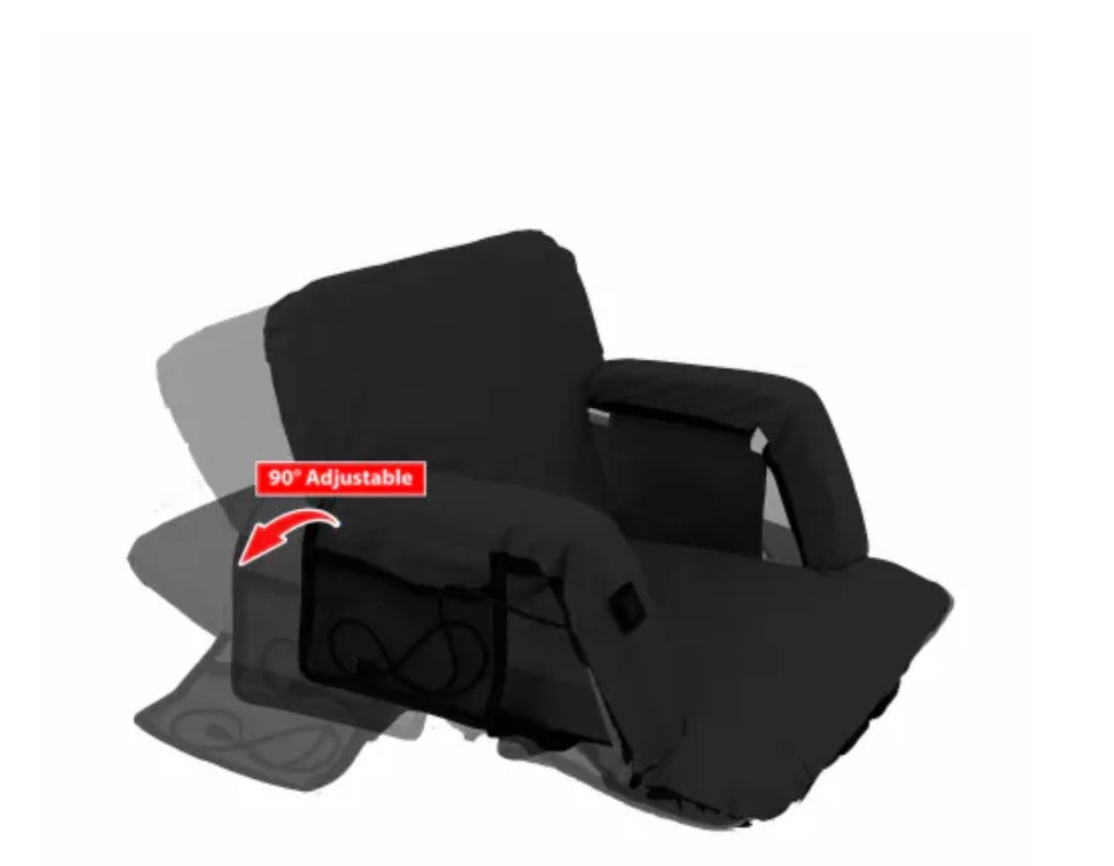 Portable Folding Massage & Heating Chair With 3 Massage Modes & 2 Intensity Levels (Power Bank NOT Included)