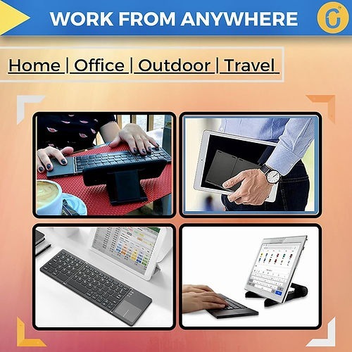 7MD Small Lightweight Tri-Fold Magnetic Suction Touch 64 Keys Keyboard |7MD2442|