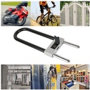 Smart U Type Padlock, Portable Anti-Theft Biometric Fingerprints IP65 Waterproof USB Bluetooth U-Shaped Lock Deadbolts for Car Bike Motorcycle