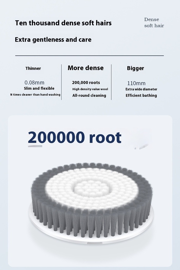 AI Wall Mounted Smart Bath Machine Waterproof Electric Shower Brush for Deep Cleansing & Massage