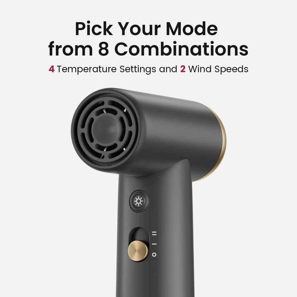 SUCH Super Mini High Speed Hair Dryer Lightweight 110000 RPM Brushless Motor Portable Travel Hair Styling with Care |HP10|