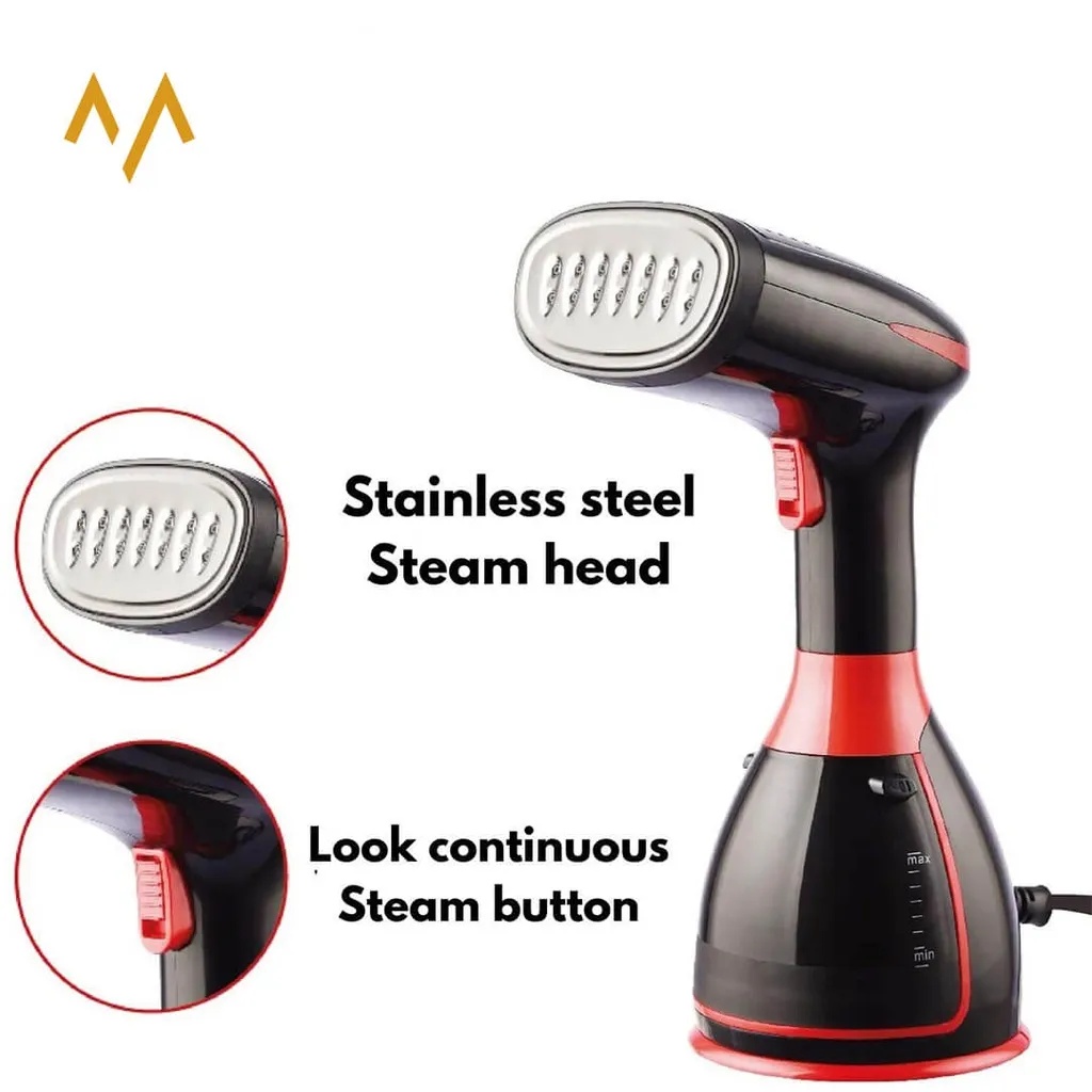 🚨 DISPLAY PIECE 🚨 7MD Mini Iron Steamer Portable & Light Weight Continuous Powerful Steam Large & Detachable Water Tank Auto-Shut-Off 15s Preheat Time |MW-801|