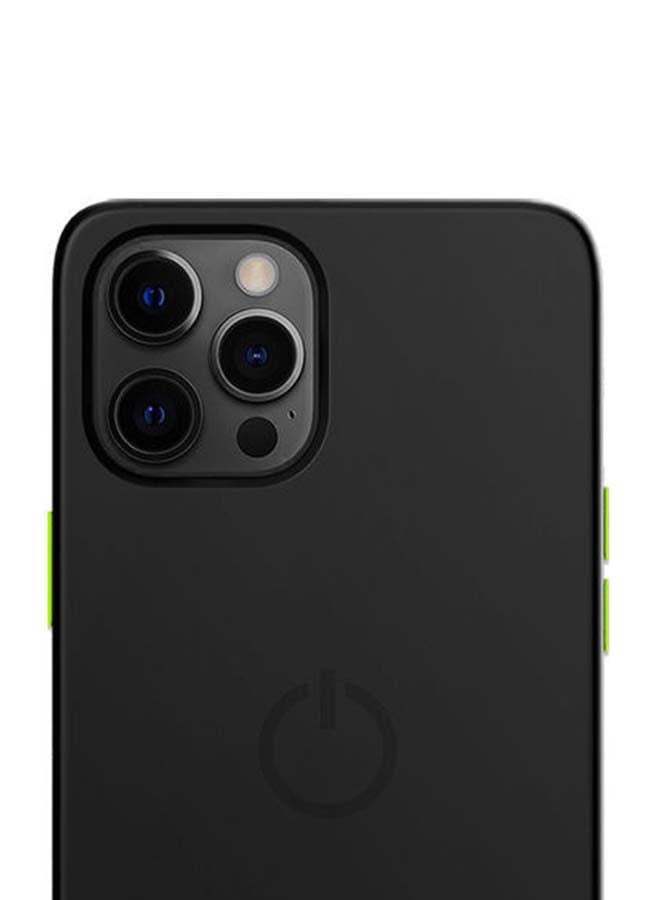 Goui Magnetic iPhone 12 & 12 Pro Case Slim Rubber Back Cover with Wireless Charging and Dual Magnetic Bar Grip Friendly Design