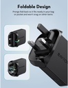 RAVPower PD Pioneer 35W USB C Wall Charger Fast Charging Adapter with GaN Technology for iPhone iPad Samsung Travel Friendly