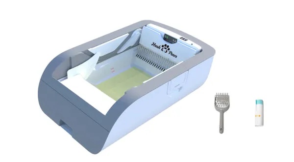 Hush Paws Automatic Self-Cleaning Cat Litter Box Button Version | MA1-11/12-PRO |