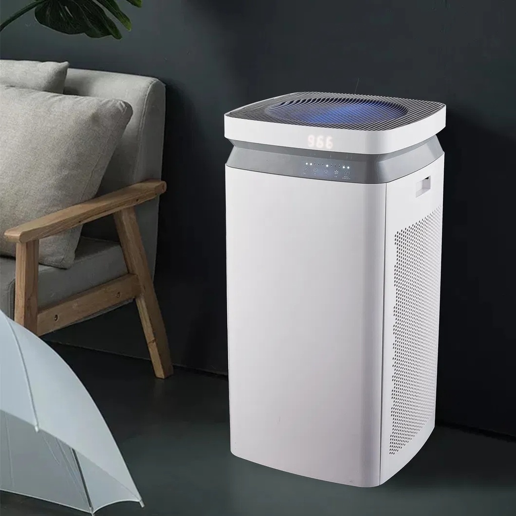 7MD Air Purifier for Home | HEPA Air Cleaner with 400m³/h Air Volume, Anion Purifier for Large Rooms 61㎡+ | Active & Passive Filtration System