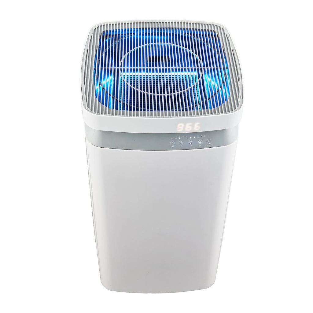 7MD Air Purifier for Home | HEPA Air Cleaner with 400m³/h Air Volume, Anion Purifier for Large Rooms 61㎡+ | Active & Passive Filtration System