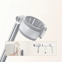 7MD Wall Hair Dryer Holder – 180° Rotatable Aluminum Mount with Silicone Grip & Wire Hook | Tool-Free Installation | 12-Month Warranty | 7MD-X1 |