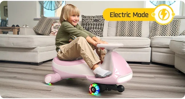 Mommy & Me Pro/Classic Electric Wiggle Car – Rechargeable Ride-On Toy with 12V Battery, PU Wheels & LED Display | MM-41625 |