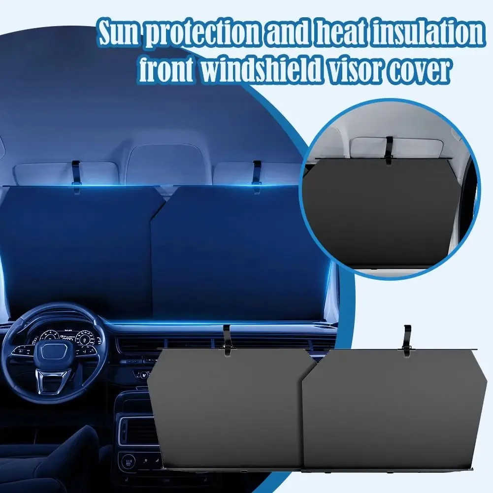 7MD Automatic Retractable Sunshade For Car  – Full Windshield Coverage, 99% UV Protection, Adjustable Fit for Sedans, SUVs, Hatchbacks & MPVs | 7MD-25423 | 7MD-25424 |