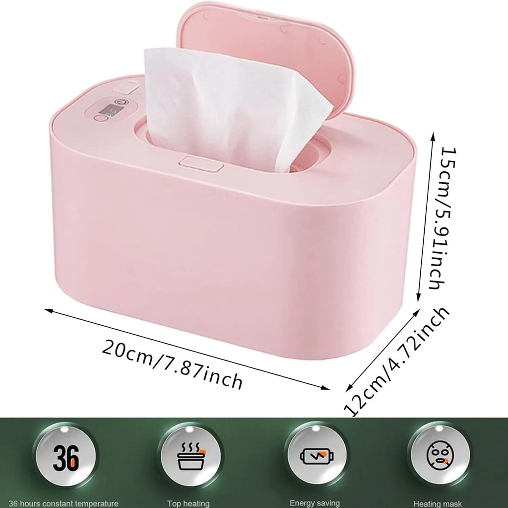 AMOR TINY Multi-function Wipesheater – Warm & Portable Wipe Warmer (Adjustable 40–60 °C)
