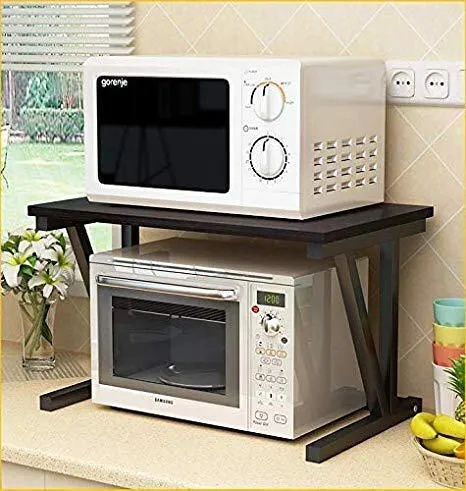🚨 DISPLAY PIECE 🚨 Wood Microwave Oven Stand Kitchen Cabinet 🚨 Without box 🚨