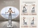 YPOO Multi-Functional Home Exercise Machine – Compact Self-Powered Elliptical with 32-Level Magnetic Resistance & Smart Display