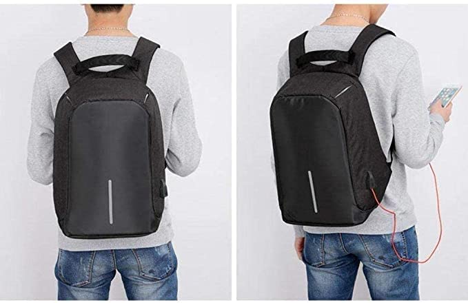 Anti Theft Laptop Backpack For Unisex -Black