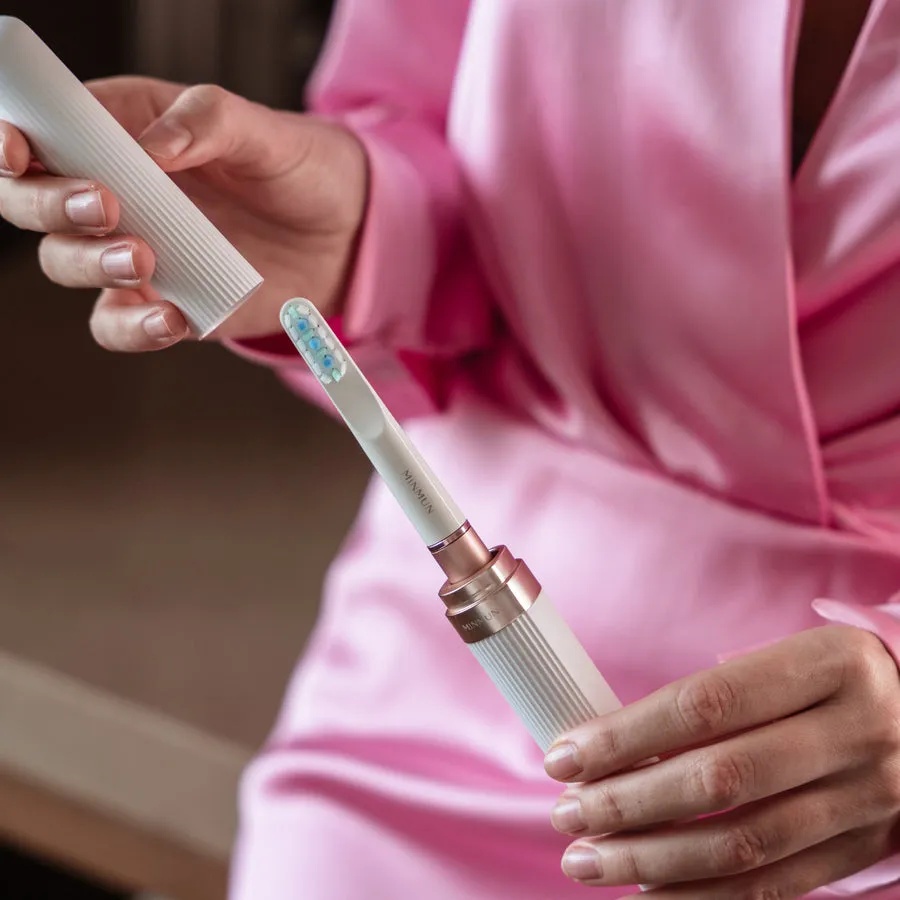 MinMun Sophistic Ultrasonic Toothbrush – Rechargeable, LED Timer, Travel-Friendly, Electric Toothbrush, IPX7 Waterproof